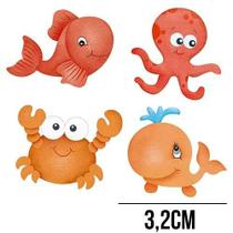 Aplique de MDF e Papel - Fundo do Mar Baby APM3 - 257 Aplique de MDF e Papel - Fundo do Mar Baby APM3 - 257