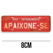 Aplique de MDF e Papel - Placa Viva Intensamente Apaixone-se APM8 - 343