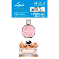 Aplique de MDF e Papel - Shabby Chic Perfumes - APM4-473