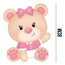 Aplique de MDF e Papel - Ursa Baby APM8 - 887 - Litoarte