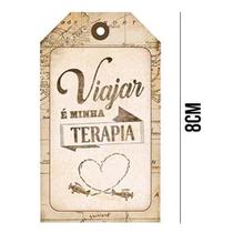 Aplique de MDF e Papel - Viajar é Minha Terapia APM8 - 1065 Aplique de MDF e Papel - Viajar é Minha Terapia APM8 - 1065