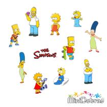 Aplique de Papel 3 cm infantil para Lembrancinhas de Festas The Simpsons