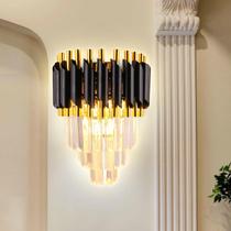 Aplique de Pared FRIXCHUR Cristal Negro 26x35x18 cm AC110-260V