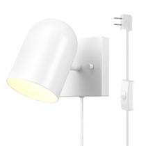 Aplique de Pared GLOBE 65000146 Blanco Mate 1 Luz con Cable de 1,8 m Aplique de Pared GLOBE 65000146 Blanco Mate 1 Luz con Cable de 1,8 m