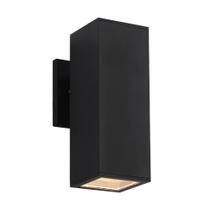Aplique de Pared para Exterior Cerdeco 27 cm Aluminio Negro Mate 110V-220V