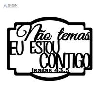 Aplique de parede / Quadro Versículo Bíblico MDF Preto Aplique de parede / Quadro Versículo Bíblico MDF Preto