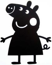 aplique de Peppa pig em MDF com fita dupla face decoração quadro personagem infantil aplique de Peppa pig em MDF com fita dupla face decoração quadro personagem infantil