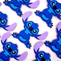 Aplique de silicone infantil stitch (1 par)