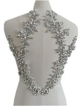 Aplique de strass com acabamento em renda para fazer você mesmo (2 unidades)