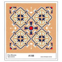 Aplique de Tecido Coleção Ladrilho Mostarda - A108