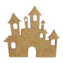 Aplique Decorativo Castelo 12x12,5 Mdf Madeira Aplique Decorativo Castelo 12x12,5 Mdf Madeira