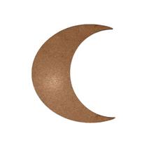 Aplique Decorativo Lua Crescente 4x5 Kit 50un Mdf Madeira