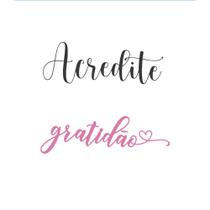 Aplique Decoupage Acredite e Gratidão Apm4-481 em Papel e Mdf 4cm Litoarte