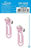 Aplique Decoupage Clips Flamingo Apm4-358 em Papel e Mdf 4cm Litoarte Aplique Decoupage Clips Flamingo Apm4-358 em Papel e Mdf 4cm Litoarte