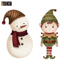 Aplique Decoupage em Mdf Natal Boneco de Neve 4cm Apmn4-032 Litoarte