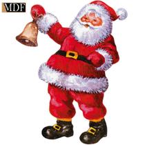 Aplique Decoupage em Mdf Natal Papai Noel Sino 8cm Apmn8-161 Litoarte