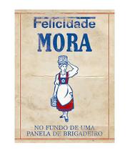 Aplique Decoupage RÓTulo Felicidade Apm8-757 Em Papel E Mdf 8cm Litoarte