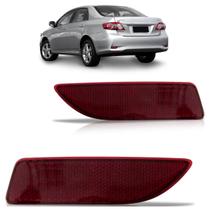 Aplique Defletor Parachoque Traseiro Corolla 2012 2013 2014 Rubi Lente Acrílico
