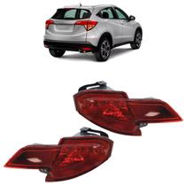 Aplique Defletor Parachoque Traseiro Hrv 2015 2016 2017 2018 Rubi Estriada Acrílico