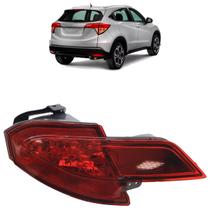 Aplique Defletor Parachoque Traseiro Hrv 2015 2016 2017 2018 Rubi Estriada Acrílico