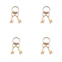 Aplique Duas Chaves C/ 8 Peças Recorte a Laser Mdf