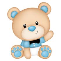 Aplique em Mdf Apm8-886 Ursinho Bebê