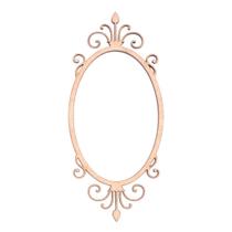 Aplique Em MDF Cru Moldura Oval Romana C/ 8 Peças