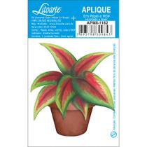 Aplique em Mdf Litoarte Folhagem Caladium - APM8-1182 Aplique em Mdf Litoarte Folhagem Caladium - APM8-1182