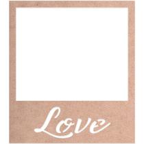 Aplique em Papel Cardboard Quadro Love Cbl-001 7,5x8,5cm Litoarte
