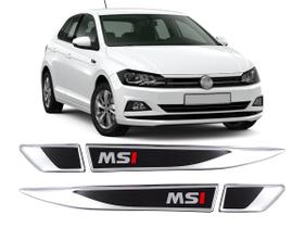 Aplique Emblema Lateral Tag Volkswagen Polo MSI