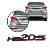 Aplique Emblema Logo Traseiro Hb20s Cromado