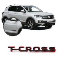 Aplique Emblema Logo Traseiro T-Cross Cromado
