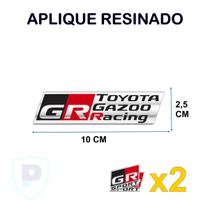 Aplique Emblema Toyota Gr Sport Resinado Gazoo Racing