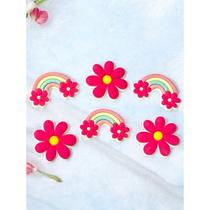 Aplique Emborrachado 10 und Infantil Arco Iris Laços Tiaras Prendedores Artesanato DIY Aplique Emborrachado 10 und Infantil Arco Iris Laços Tiaras Prendedores Artesanato DIY