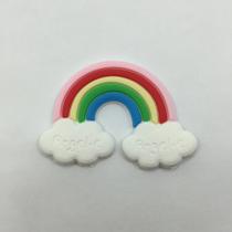 Aplique emborrachado Arco iris com 15 unidades