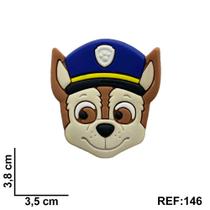 Aplique emborrachado kit 10 unidades Chase Patrulha Canina REF:146 Aplique emborrachado kit 10 unidades Chase Patrulha Canina REF:146