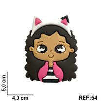 Aplique emborrachado kit 10 unidades Gabby/menina de arquinho com orelha de gatinho REF:54
