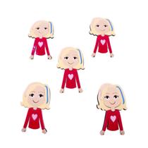 Aplique Enid Sinclair 10Cm Em Acrilico Com 06 Peças