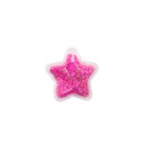 Aplique Estrela Rosa Escuro com Glitter - 2 unidades - Rizzo