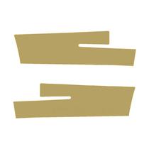 Aplique Estribo Grifão Dourado Para Scania P NTG