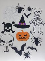 Aplique EVA decoração de Festa Halloween kit com 32 peças Aplique EVA decoração de Festa Halloween kit com 32 peças