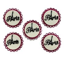 APLIQUE EVA PARIS 6,5X6,5cm C/6 UN - PONTO DAS FESTAS APLIQUE EVA PARIS 6,5X6,5cm C/6 UN - PONTO DAS FESTAS