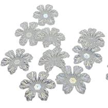 Aplique Flor Acrílica para Tiaras Chinelos Sandálias Bordados e Roupas 10 Unidades Aplique Flor Acrílica para Tiaras Chinelos Sandálias Bordados e Roupas 10 Unidades