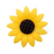 Aplique Flor Girassol Silicone - 3,5cm - 4 Un - Artegift - Rizzo Aplique Flor Girassol Silicone - 3,5cm - 4 Un - Artegift - Rizzo