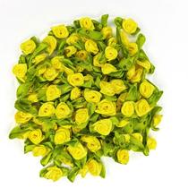 Aplique Florzinha pacote com 100 unidades Amarelo