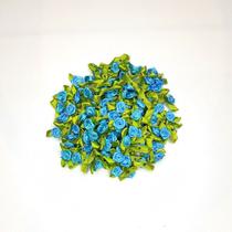Aplique Florzinha pacote com 100 unidades AZUL TURQUESA