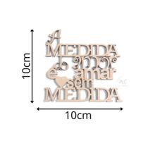 Aplique Frases Diversas em MDF Laser - 10cm