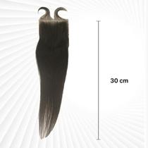 Aplique Frontal Lace Topo 4X4 Cabelo Humano Liso 30Cm