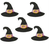 Aplique Halloween Chapéu de Bruxa - 5 unidades - 5 cm