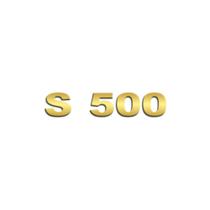 Aplique Inox Dourado Potência - Para Scania NTG S500